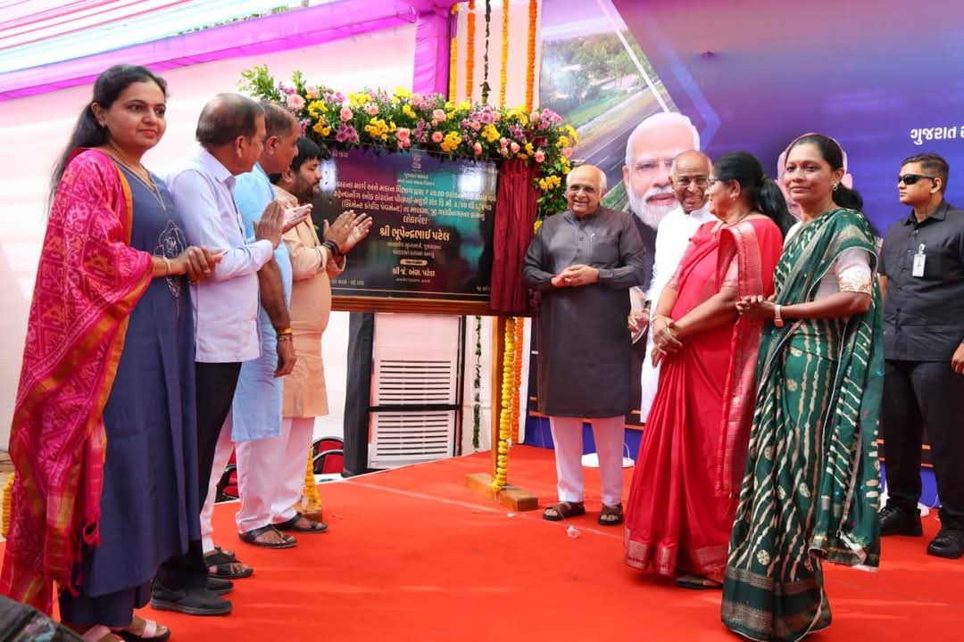મુખ્યમંત્રી ભૂપેન્દ્રભાઈ પટેલ દ્વારા પીલવાઈ-મહુડી ફોર-લેન રોડનું લોકાર્પણ