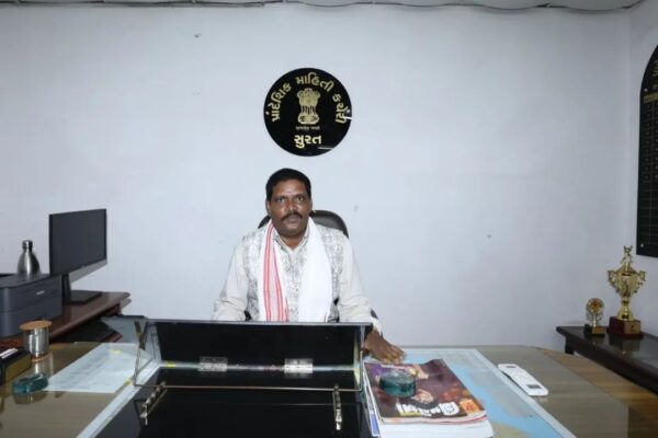 સંયુક્ત માહિતી નિયામક તરીકે પદભાર સંભાળતા અરવિંદ મછારનું ઉષ્માભર્યું સ્વાગત