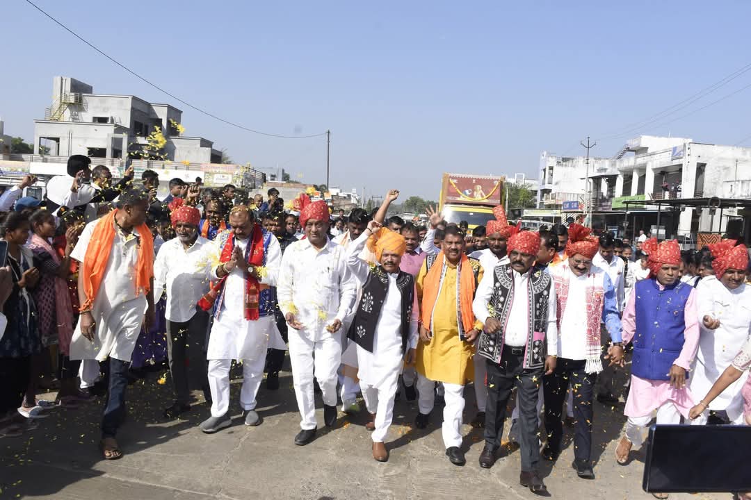સુખસર ખાતે ‘જનજાતિય ગૌરવ યાત્રા’નું ભવ્ય સ્વાગત કરાયું