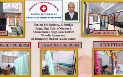 સુરત જિલ્લા ન્યાયાલય સંકુલમાં ઈમરજન્સી મેડિકલ ફેસિલીટી સેન્ટરનુ ઈ-લોકાર્પણ