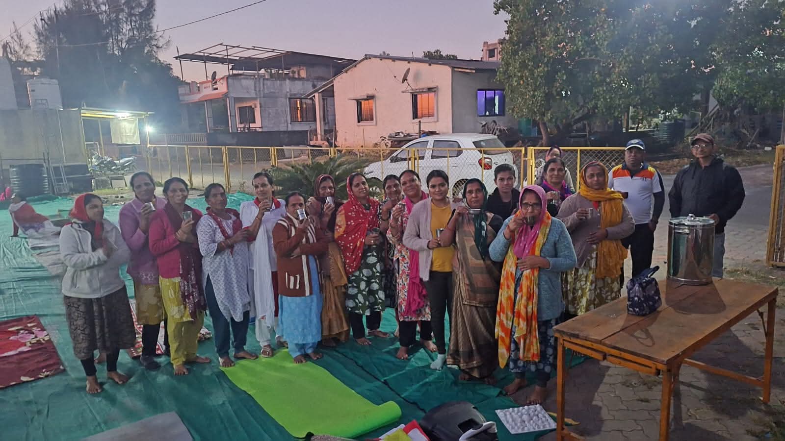 કોસંબા ગામ ખાતે ૩૧ દિવસીય મેદસ્વિતામુક્ત યોગ શિબિરનું આયોજન