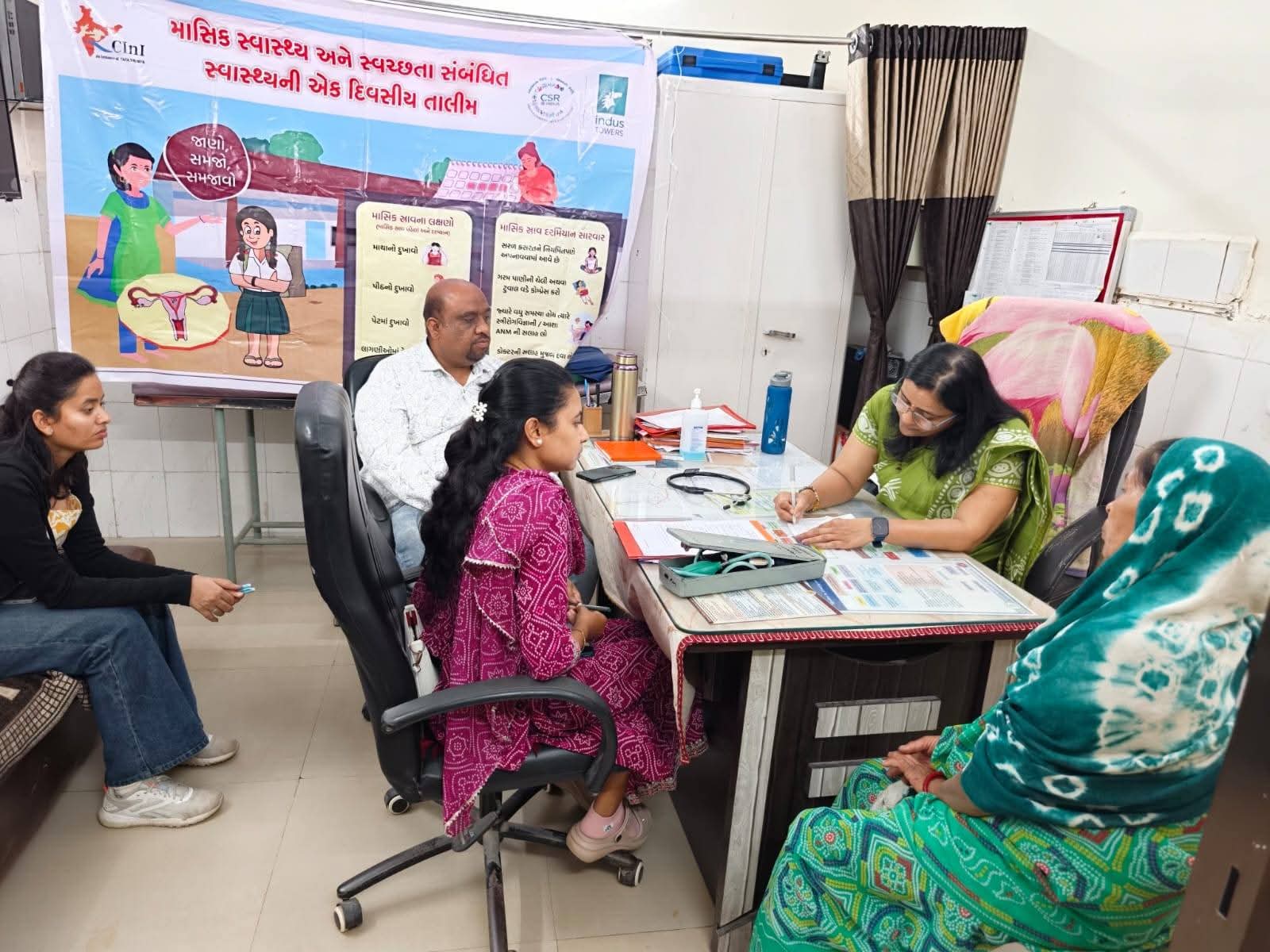 નગરાળા પ્રાથમિક આરોગ્ય કેન્દ્ર ખાતે CIN સંસ્થા વડોદરા દ્વારા સગર્ભા માતાઓની તપાસ